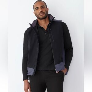 GSTQ Reflective Vest Black Puffer Vest Size S